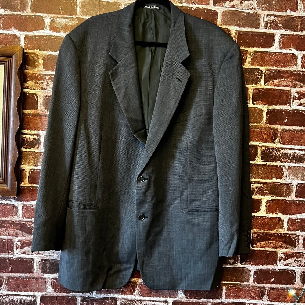 Valentino Uomo Gray Wool Blazer